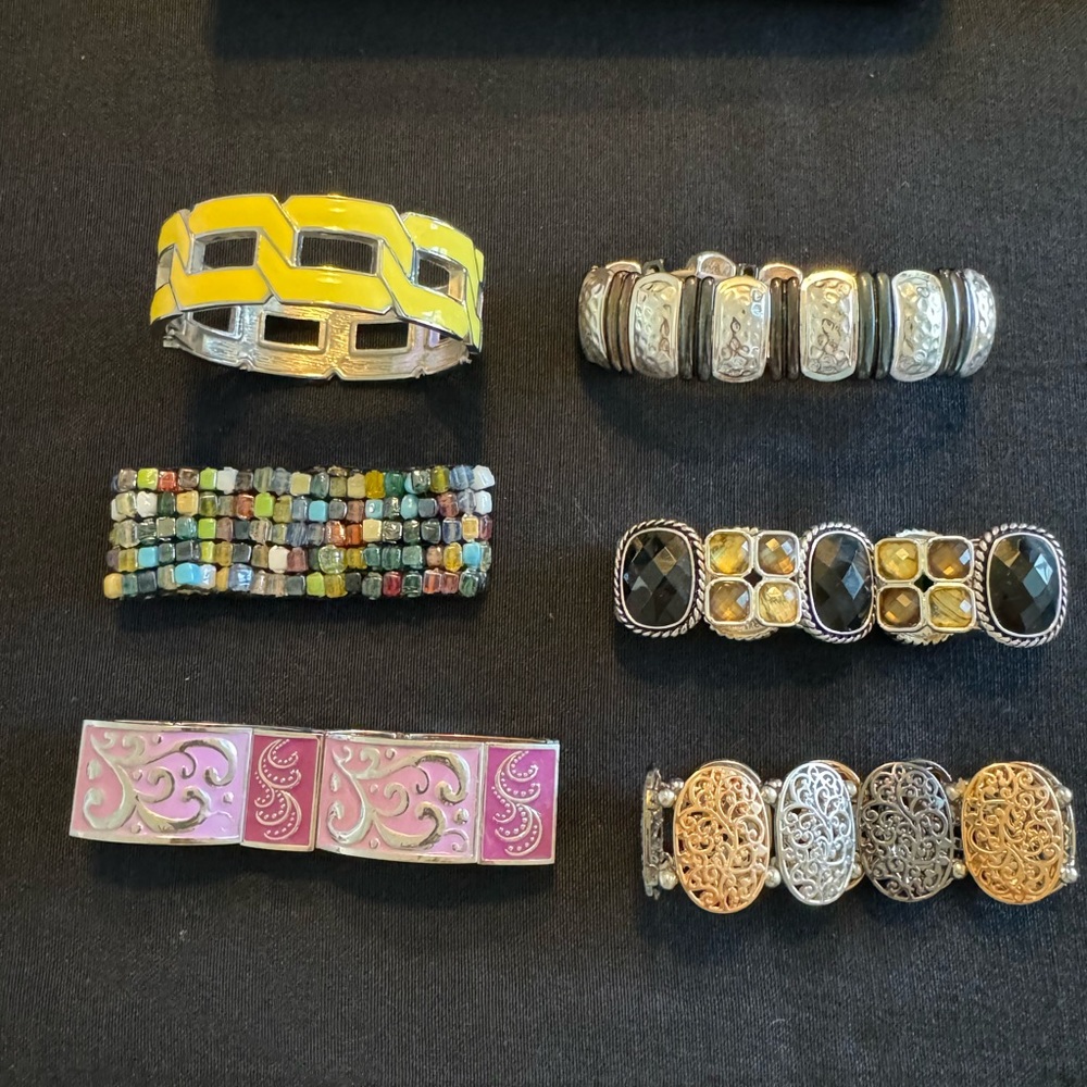 Lot of 6 Fashion Bracelets
